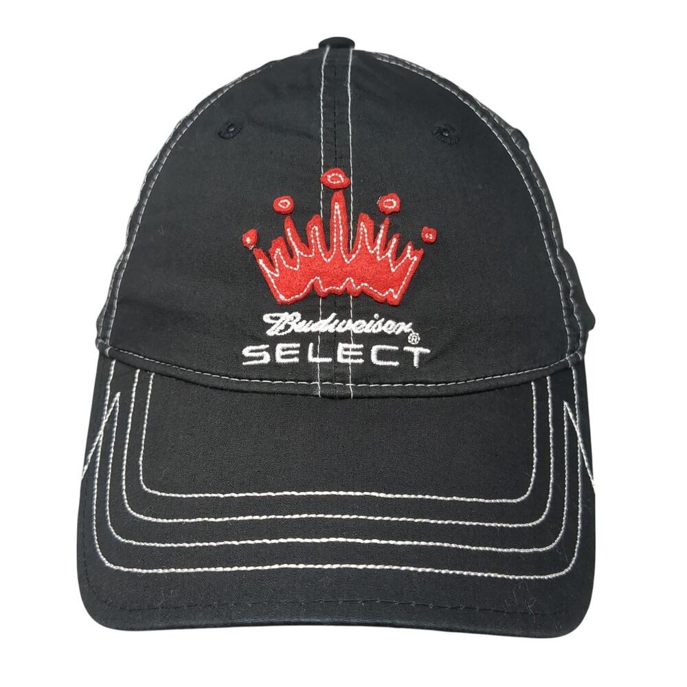Budweiser Select Strapback Hat Black One Size Adjustable Stylemaster